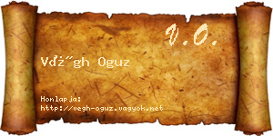 Végh Oguz névjegykártya